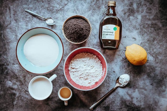 Ingrediencie na makovú bábovku – maková bábovka recept.