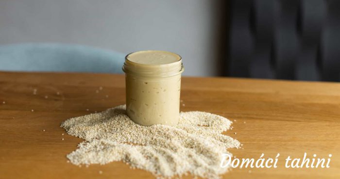 Domáca tahini pasta.