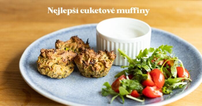 Recept na slané cuketové muffiny so syrom.