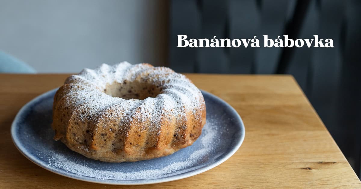 Recept: Banánová bábovka.