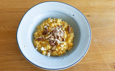 Low carb tekvicové rizoto z karfiolovej ryže.