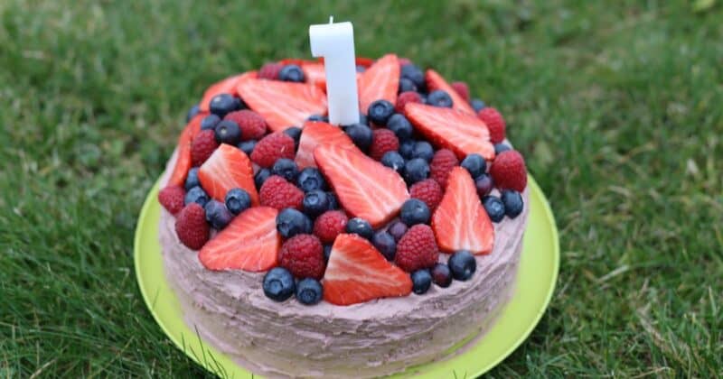 Torta k 1. narodeninám bez cukru.