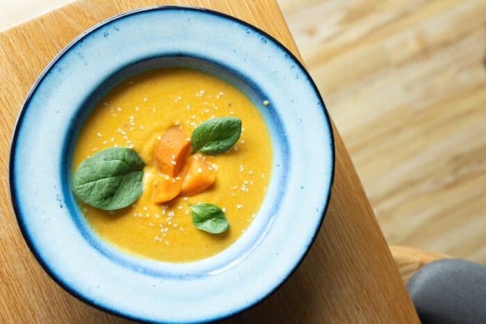 Batátový krém se zázvorom a mrkvou