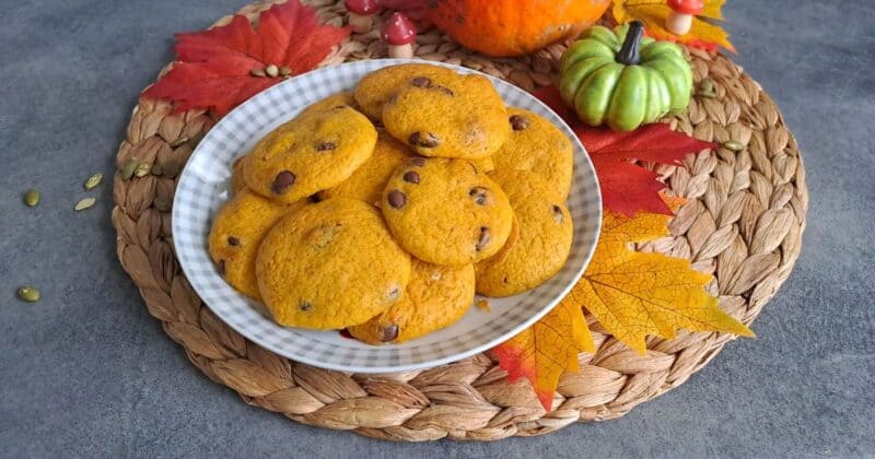 Tekvicové sušienky s čokoládou.