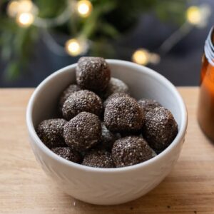 Figové guľky – bezlepkové vianočné pečivo.