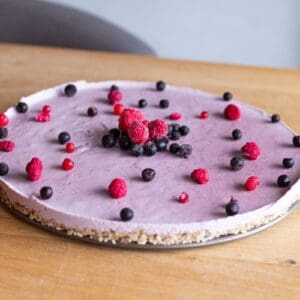 Valentínska malinová torta.