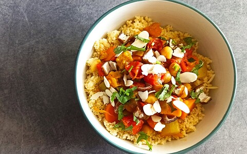 Recept: Najlepší marocký kuskus so zeleninou (vegánsky).