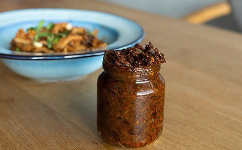 Pesto zo sušených paradajok.