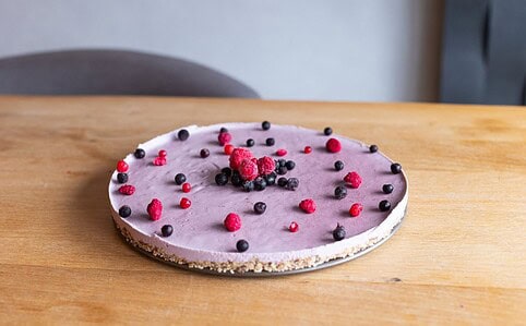 Valentínska nepečená torta.