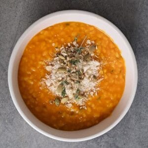 Krémové tekvicové rizoto.