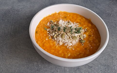 Krémové tekvicové rizoto.