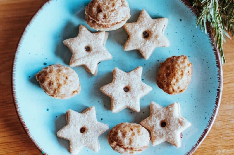 Linecké koláčiky bez laktózy.