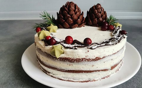 Čarovná vianočná torta