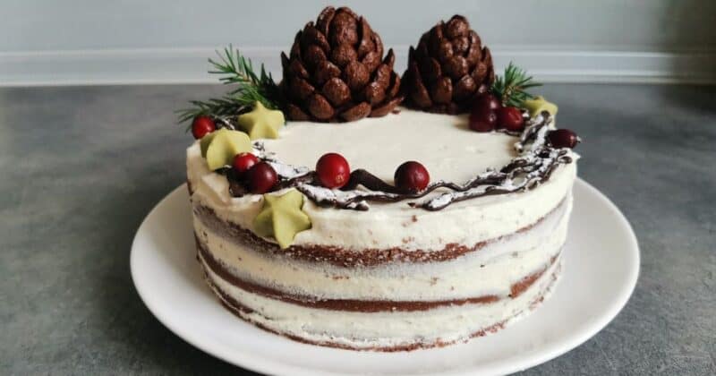 Čarovná vianočná torta