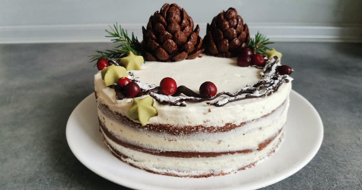 Kouzelný vánoční dort