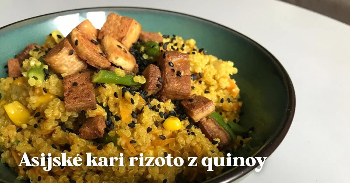 Asijské kari rizoto z quinoy se zeleninou