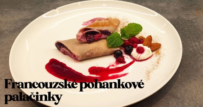 Recept: Francouzské pohankové palačinky s tvarohem