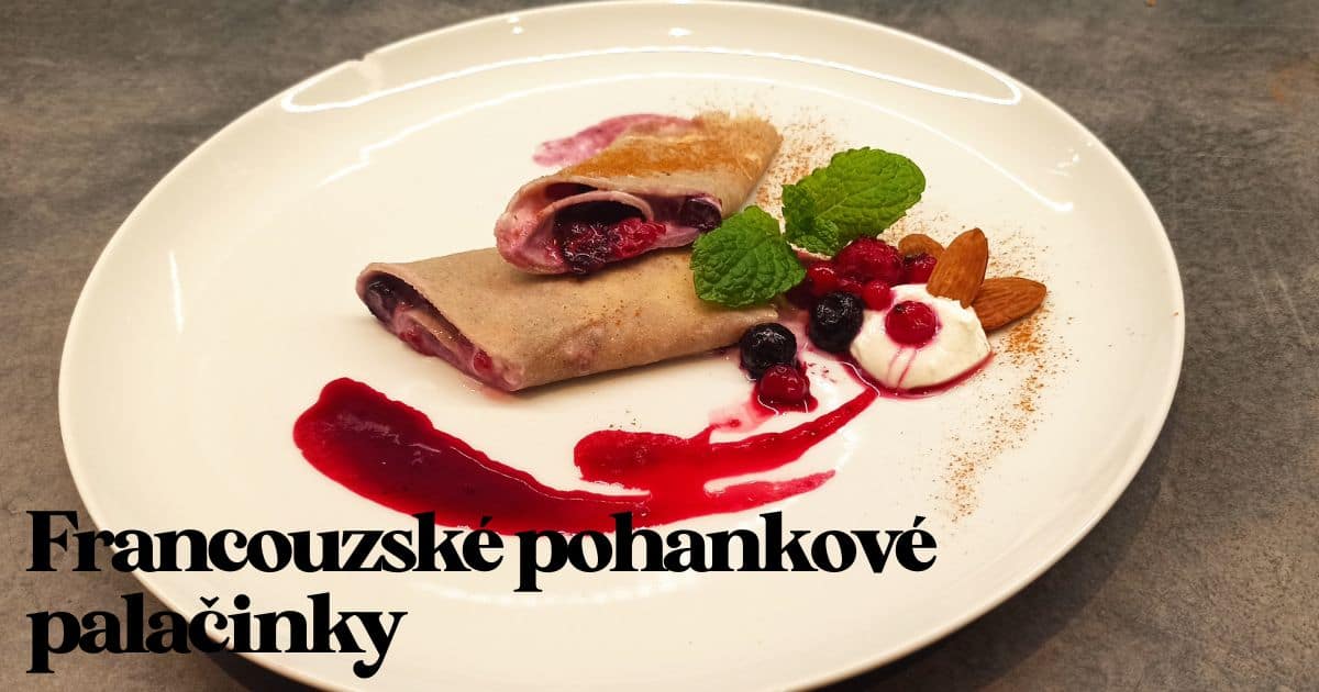 Recept: Francouzské pohankové palačinky s tvarohem