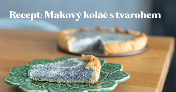 Makový koláč s tvarohem