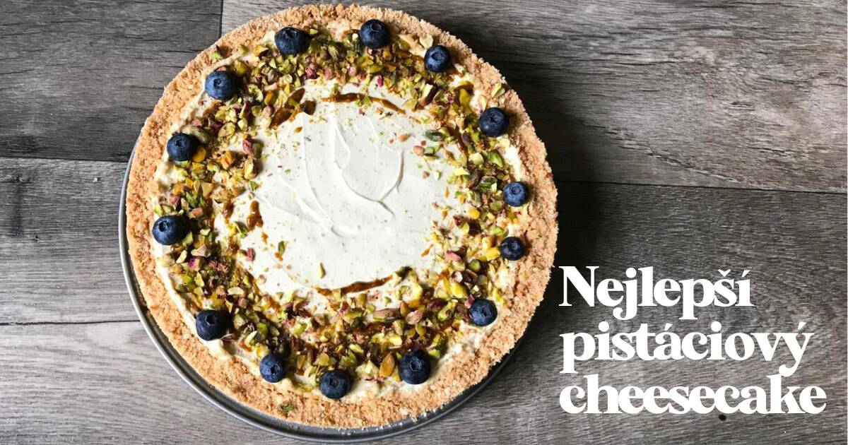 Pistáciový cheesecake