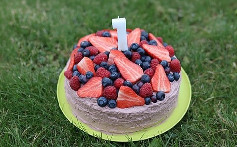 Torta k 1. narodeninám bez cukru.
