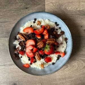Recept: Nejlepší rýžová kaše z vařené rýže s čokoládou
