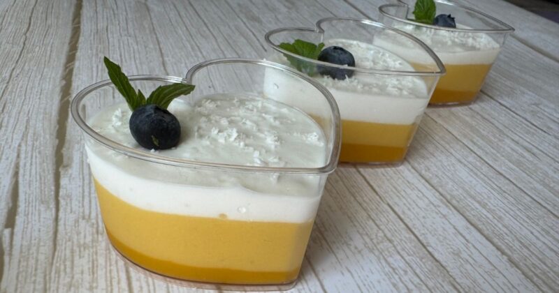 Recept: Mangový cheesecake dezert do skleničky